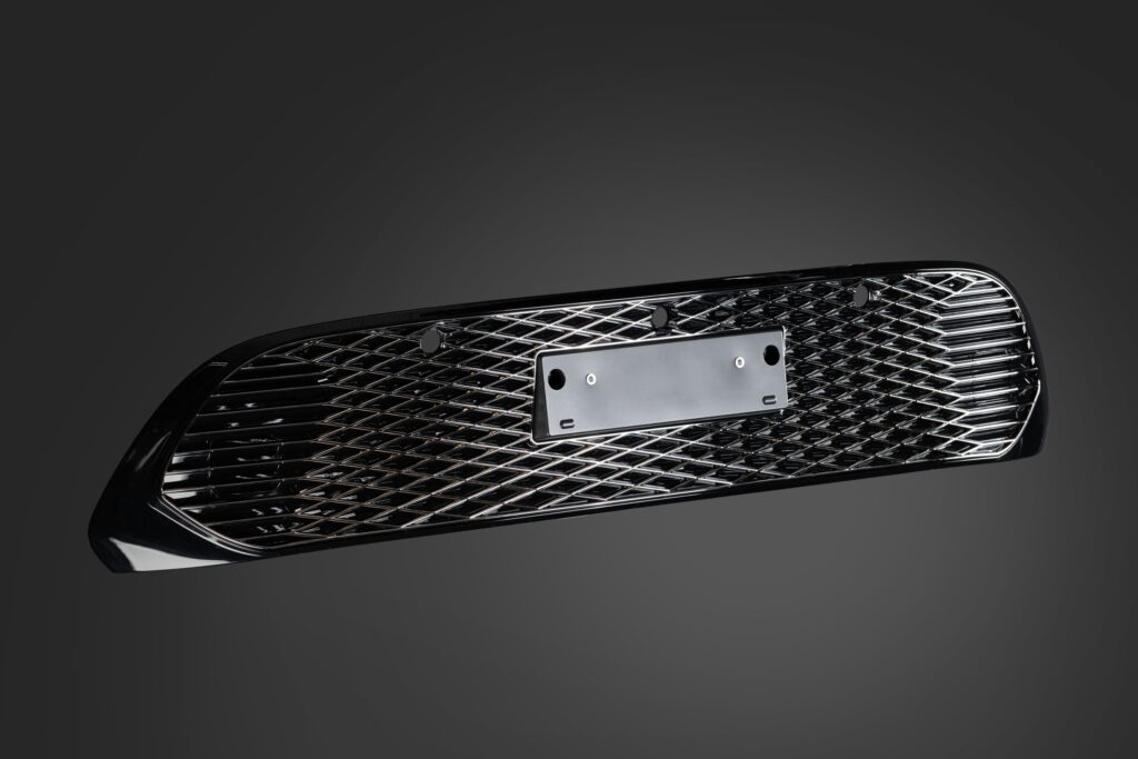 スーパーグレート　ウロコクォーターガーニッシュ　　　丸棒巻 CROWN CROSSOVER Grille Garnish ｜BANDIERA
